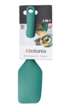 Bake & Mix - Baking Spatula Plus Scraper (Fir Green) Non-Stick, Soft-Grip Handle, Heat-Resistant, Dishwasher Safe