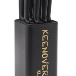  10-Piece Knife Set XL, Santoku Knife, Cutting Knife, Bread Knife, Chopping Knife, Paring Knife, Ergonomic Handle, Sharp Blades, Comfortable