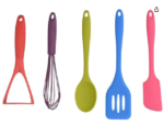 Silicone Kitchen Utensils Set, In Gift Box, Multi Colour, 5 Pieces