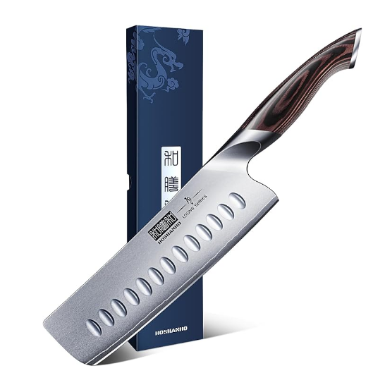image11.png Knife Sharp Kitchen Knife 8 inch Japanese Stainless Steel Professional Cutting Knife Ultra-Sharp Chef's Cooking Knife with Non-Slip Ergonomic Handle and Gift Box - Image 1