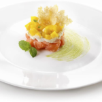 Four sets of pure white 8.5-inch threaded discs