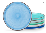Bonita Dinner Plates Set of 6 Cool Color