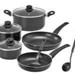 9-Piece Stainless Steel Induction Cookware Set, Pot with Lids, Saucepan and Casserole, Silver